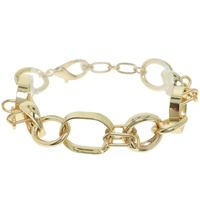 GOLD-TONE DOUBLE OVER OVAL ROLO CHAIN BRACELET