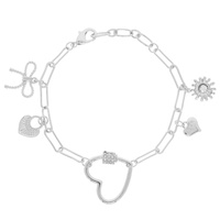 HEART THEME CHARM BRACELET