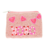 VALENTINES THEME HEARTS XOXO COIN BAG