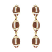 GAMEDAY FOOTBALL POST DANGLE EARRINGS