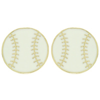 BASEBALL STUD EARRINGS