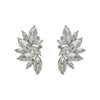 CRYSTAL CLUSTER POST EARRINGS