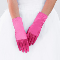 SHORT SATIN GLOVES