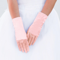 SHORT SATIN GLOVES