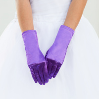 SHORT SATIN GLOVES