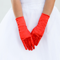 SHORT SATIN GLOVES