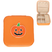 HALLOWEEN JACK O LANTERN FASTENED JEWELRY BOX