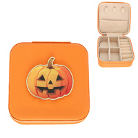 HALLOWEEN JACK O LANTERN FASTENED JEWELRY BOX