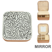 WESTERN FLORAL FILIGREE SCROLL JEWELRY BOX