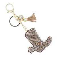 WESTERN THEME COWBOY BOOT KEYCHAIN