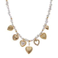 HEART THEME MULTI-CHARM NECKLACE