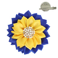 SORORITY THEMED FLOWER BROOCH PIN