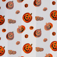 HALLOWEEN JACK O LANTERN PATTERN PRINTED BANDANA NECKERCHIEF HAIR WRAP SQUARE SCARF