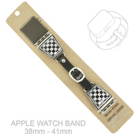 WESTERN CHECKER CONCHO APPLE WATCH BAND