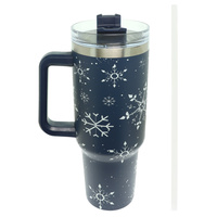 CHRISTMAS THEME GRAPHIC STAINLESS STEEL TUMBLER